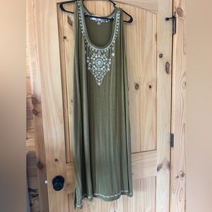 Green Summer Philosophy Dress
